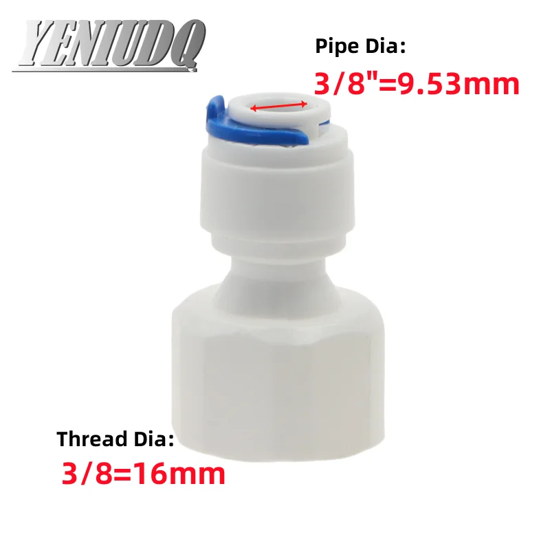 Fit for 1/4" 3/8" OD Tube Pushfit To BSP Female Thread Pipe Quick Connector Fitting Aquarium Reverse Osmosis RO Water Dispenser