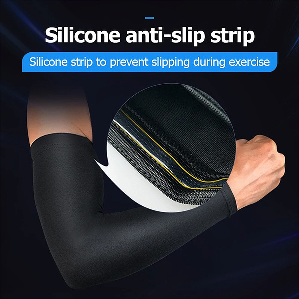 BraceTop 1 PC Sports Cooling Arm Sleeves for Men Women, Outdoor UV Protection Sleeves for Basketball Football Volleyball Cycling