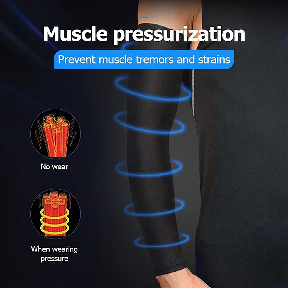 BraceTop 1 PC Sports Cooling Arm Sleeves for Men Women, Outdoor UV Protection Sleeves for Basketball Football Volleyball Cycling