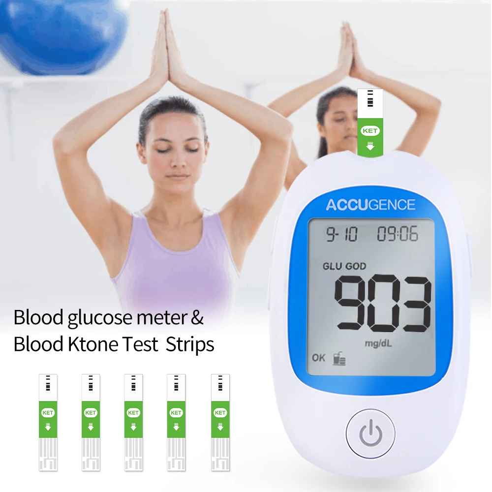 Fast Test Blood Ketone Meter Kit for Keto Diet with Ketone Monitor and Strips 30pc with Lancets Ketosis&Ketogenic Diet