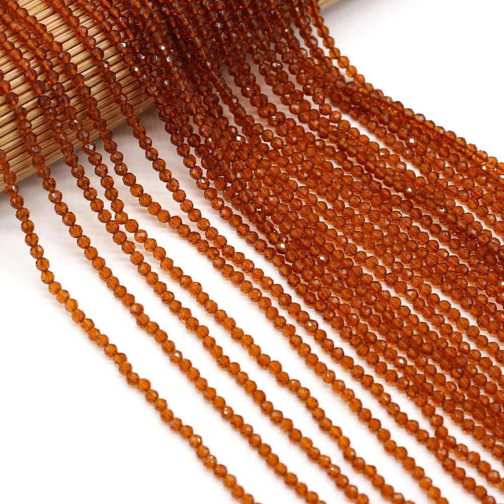 125 Pieces Spinel Beads Crystal Beads Loose DIY Jewelry Making Bracelet Necklace Accessories 3mm Length 38cm