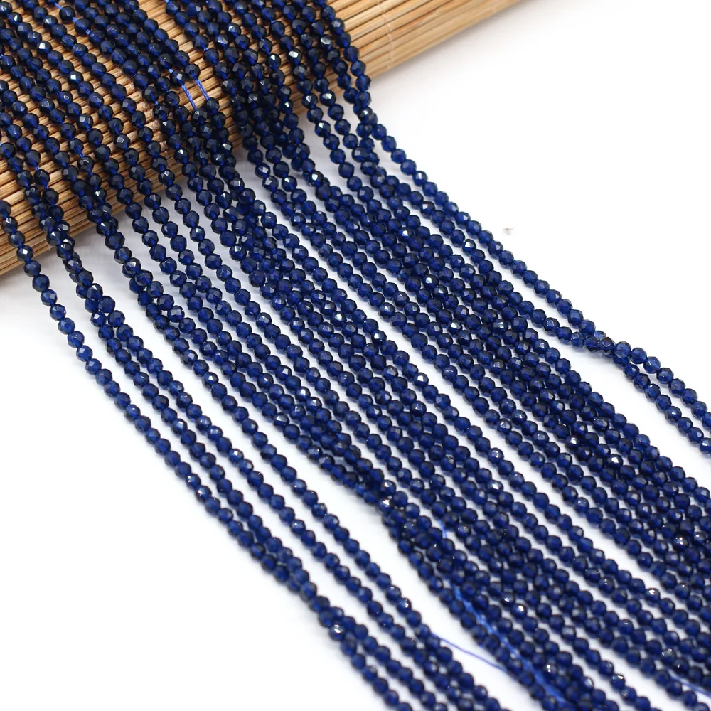 125 Pieces Spinel Beads Crystal Beads Loose DIY Jewelry Making Bracelet Necklace Accessories 3mm Length 38cm