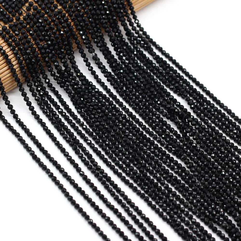 125 Pieces Spinel Beads Crystal Beads Loose DIY Jewelry Making Bracelet Necklace Accessories 3mm Length 38cm