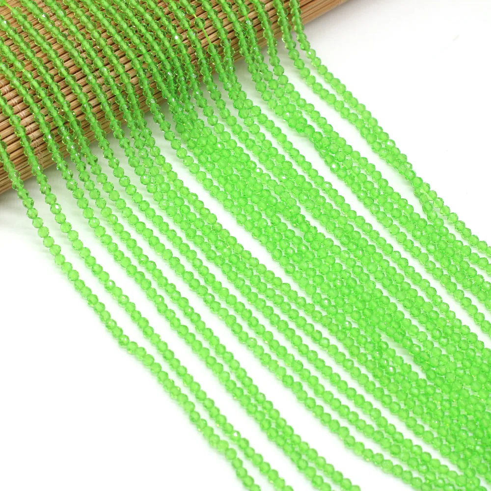 125 Pieces Spinel Beads Crystal Beads Loose DIY Jewelry Making Bracelet Necklace Accessories 3mm Length 38cm