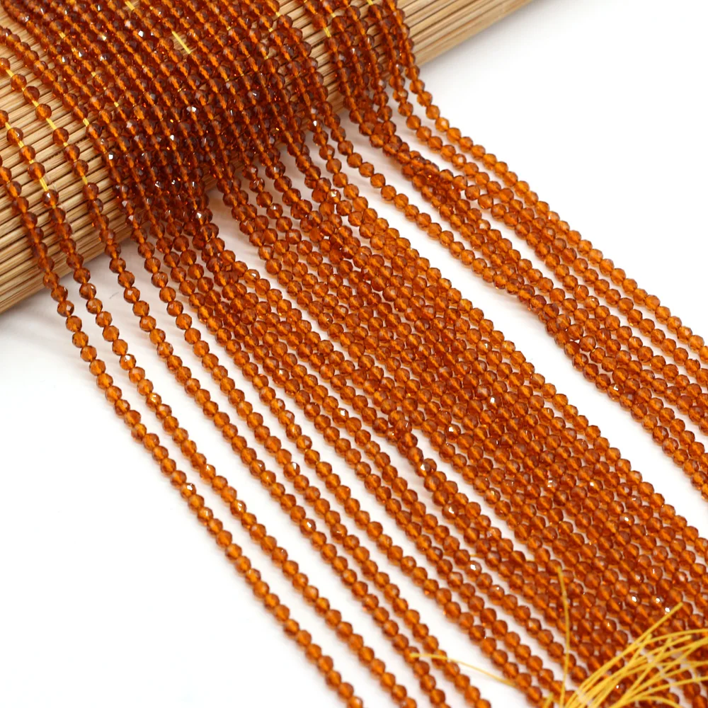 125 Pieces Spinel Beads Crystal Beads Loose DIY Jewelry Making Bracelet Necklace Accessories 3mm Length 38cm