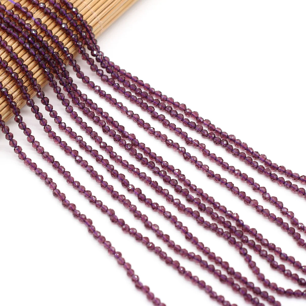 125 Pieces Spinel Beads Crystal Beads Loose DIY Jewelry Making Bracelet Necklace Accessories 3mm Length 38cm