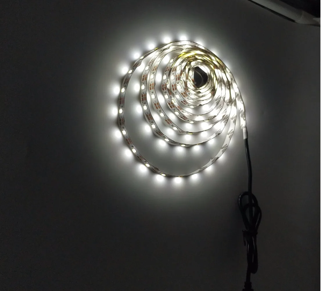 5M USB LED Strip Light 5V 3528 1 Meter 5 Meter Warm Cool White Pink Green Blue Red SMD Ribbon Ceiling Cabinet Light Waterproof