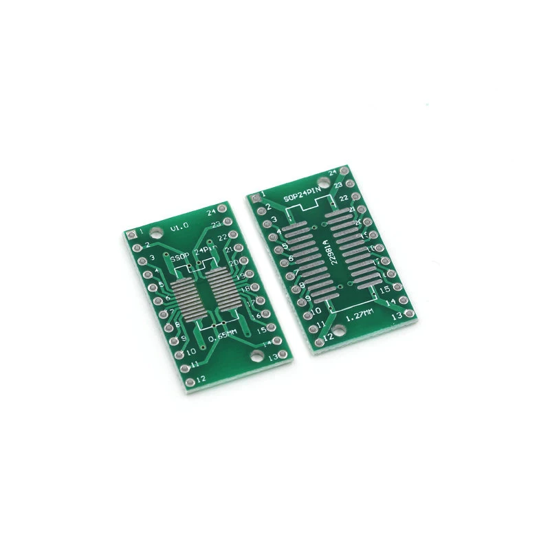 10-100PCS Javino PCB Board Kit SMD Turn To DIP Adapter Converter Plate SOP MSOP SSOP TSSOP SOT23 8 10 14 16 20 28 SMT To DIP