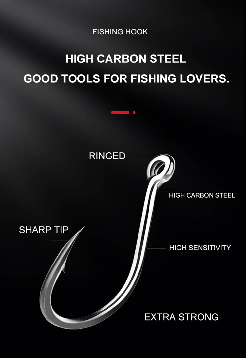 NGB 100/50pcs/lot High Carbon Fishing Hook 1#-12# ISEAMA With Eye Carp Catfish Anzol Peche Japan Tackle Fishing