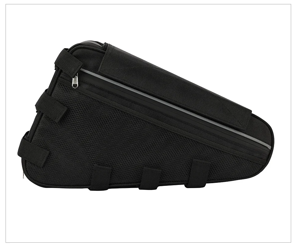 Electric Bicycle Triangle Battery Bag, Black Frame Triangle Bags, 36V, 48V, 60V, 72V, Max Load 126 Cells