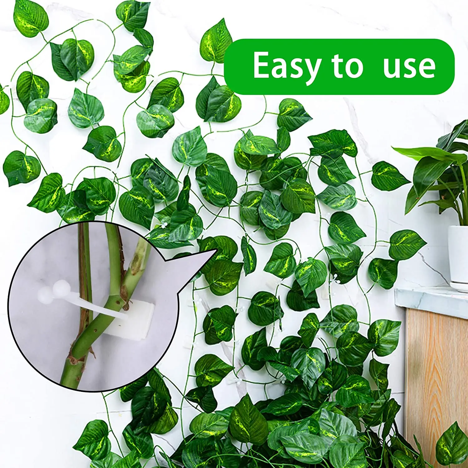 10/30/50pcs/Bag Plant Vine Climbing Clip Invisible Wall Self-adhesive Fixator Garden Plant Vine Climbing Fixed Support