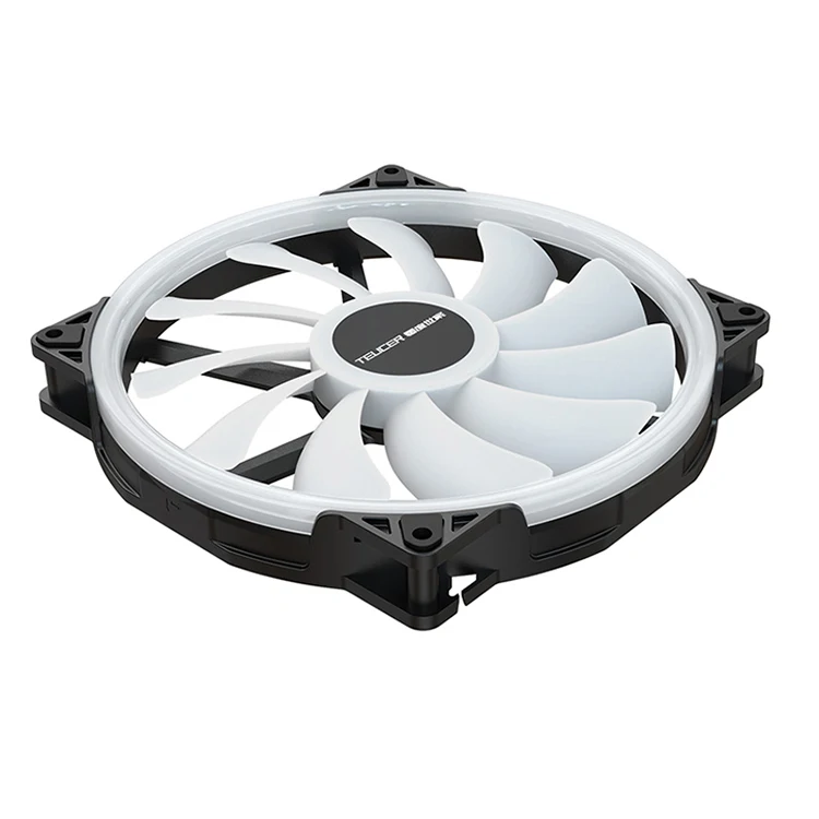 TEUCER FD200 200mm ARGB Computer Case Fan 5V 3PIN LED Cooling Fans Desktop PC Case Accessories