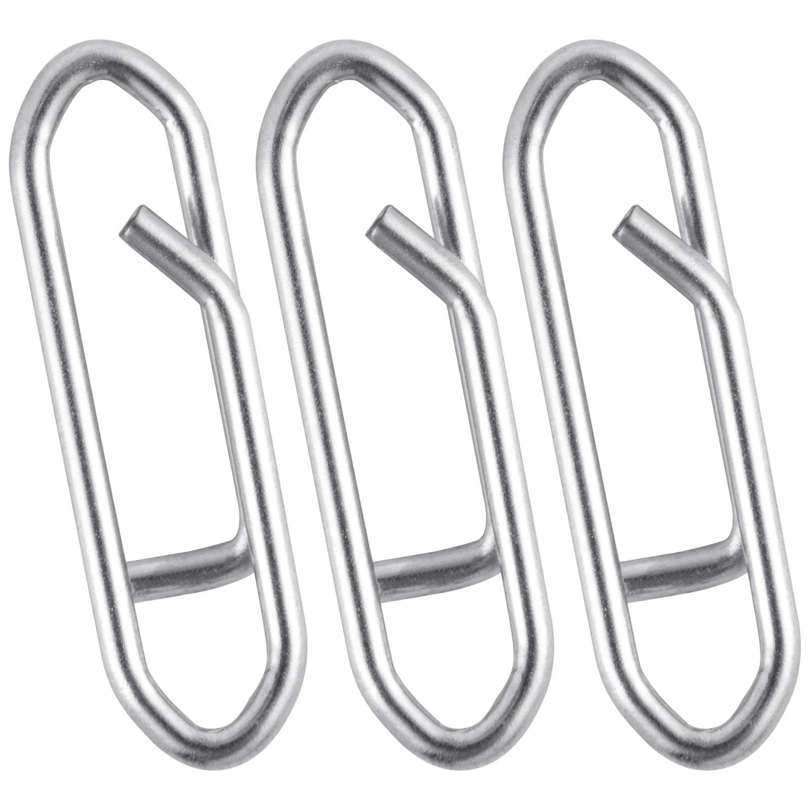 50pc Fishing Snap Power Clip Stainless Steel Speed Clip Quick Change Fast Link Connector for Crankbait Swimbait Minnow