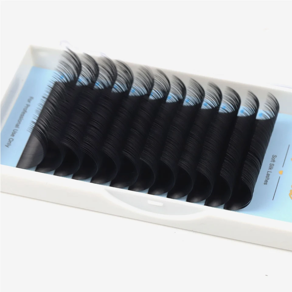 AGUUD 8-25mm Classic Eyelashes Extensions Long Lash Faux Mink Russian 20-25mm Mix Individual Lash Russian Silk Lower Lash Cilios