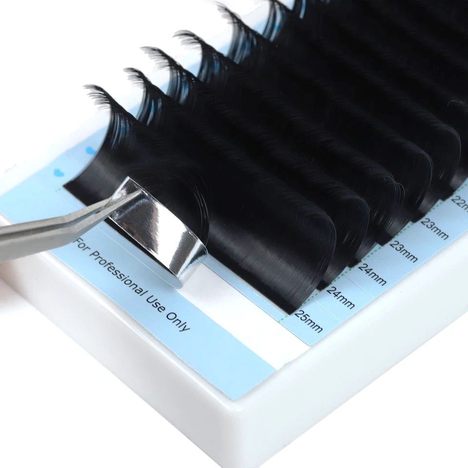 AGUUD 8-25mm Classic Eyelashes Extensions Long Lash Faux Mink Russian 20-25mm Mix Individual Lash Russian Silk Lower Lash Cilios