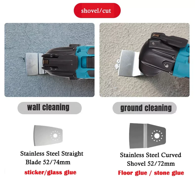 170W Electric Cordless Oscillator, 6-Gear Settings, 5000-20000r/Min, for Sawing/Cutting/Shoveling, For 18V/21V Makita Battery