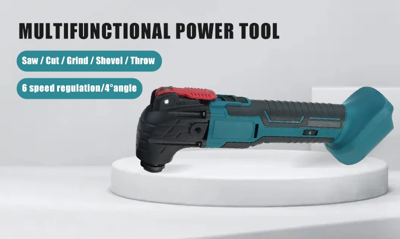 170W Electric Cordless Oscillator, 6-Gear Settings, 5000-20000r/Min, for Sawing/Cutting/Shoveling, For 18V/21V Makita Battery