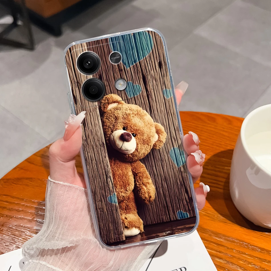 For Redmi Note 13 Pro Plus Phone Case Creative Fun Soft Slim Silicone Transparent Anti Drop Back Cover For Redmi Note13 13Pro+