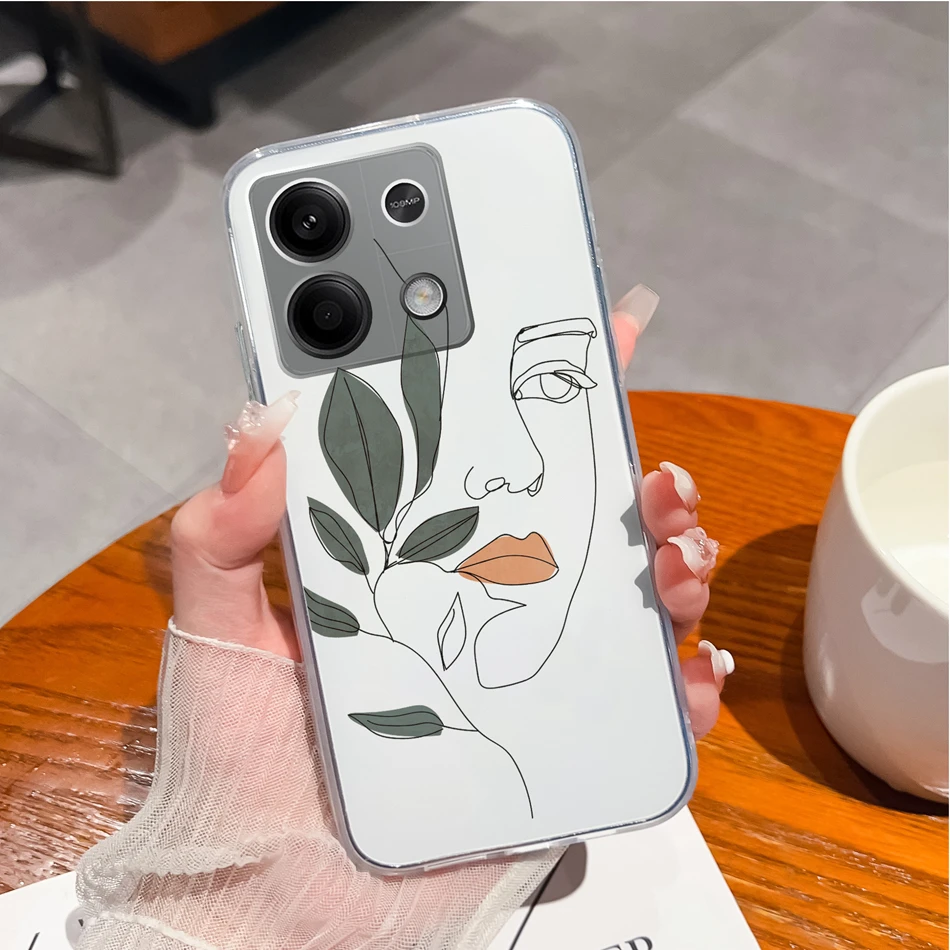 For Redmi Note 13 Pro Plus Phone Case Creative Fun Soft Slim Silicone Transparent Anti Drop Back Cover For Redmi Note13 13Pro+