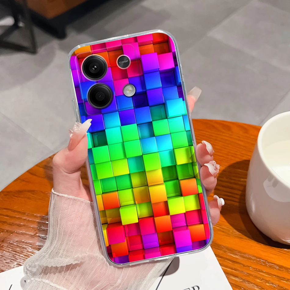 For Redmi Note 13 Pro Plus Phone Case Creative Fun Soft Slim Silicone Transparent Anti Drop Back Cover For Redmi Note13 13Pro+