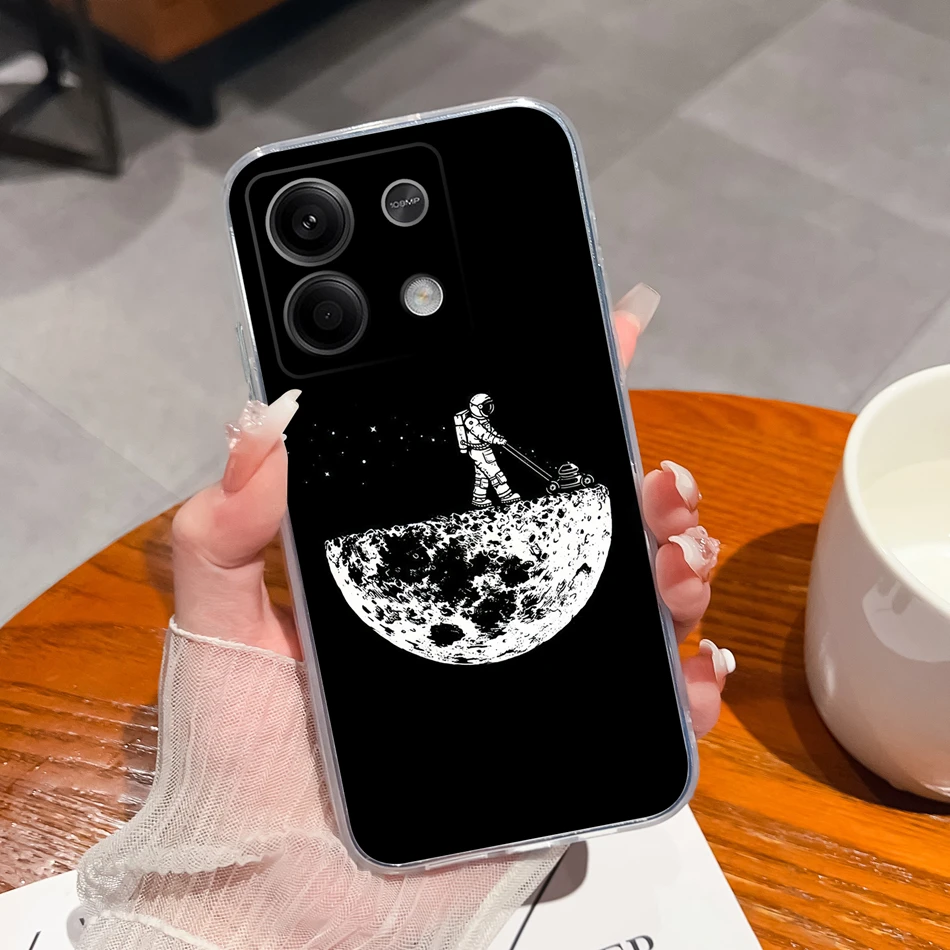 For Redmi Note 13 Pro Plus Phone Case Creative Fun Soft Slim Silicone Transparent Anti Drop Back Cover For Redmi Note13 13Pro+