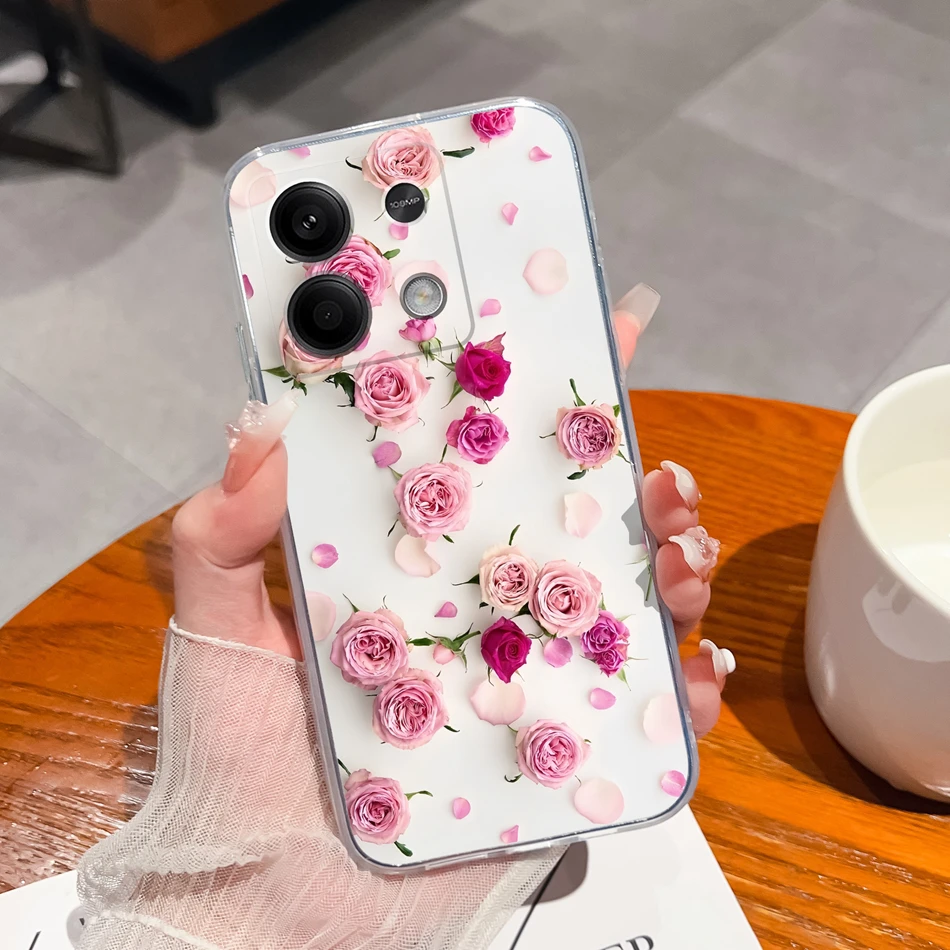 For Redmi Note 13 Pro Plus Phone Case Creative Fun Soft Slim Silicone Transparent Anti Drop Back Cover For Redmi Note13 13Pro+