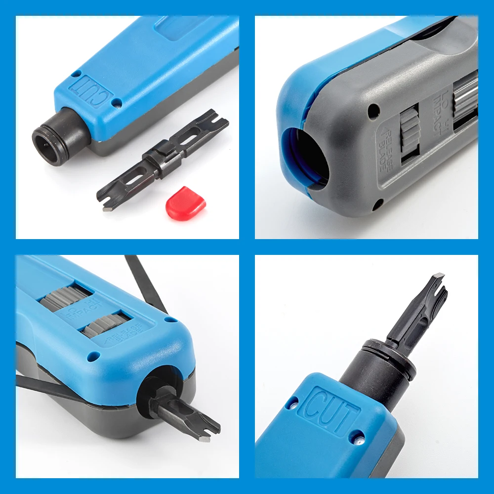 110/88/66 Punch Down Tool Multifunction Krone Type IDC/Network Wire Cat5 & Telephone Insertion Impact Terminal Tools