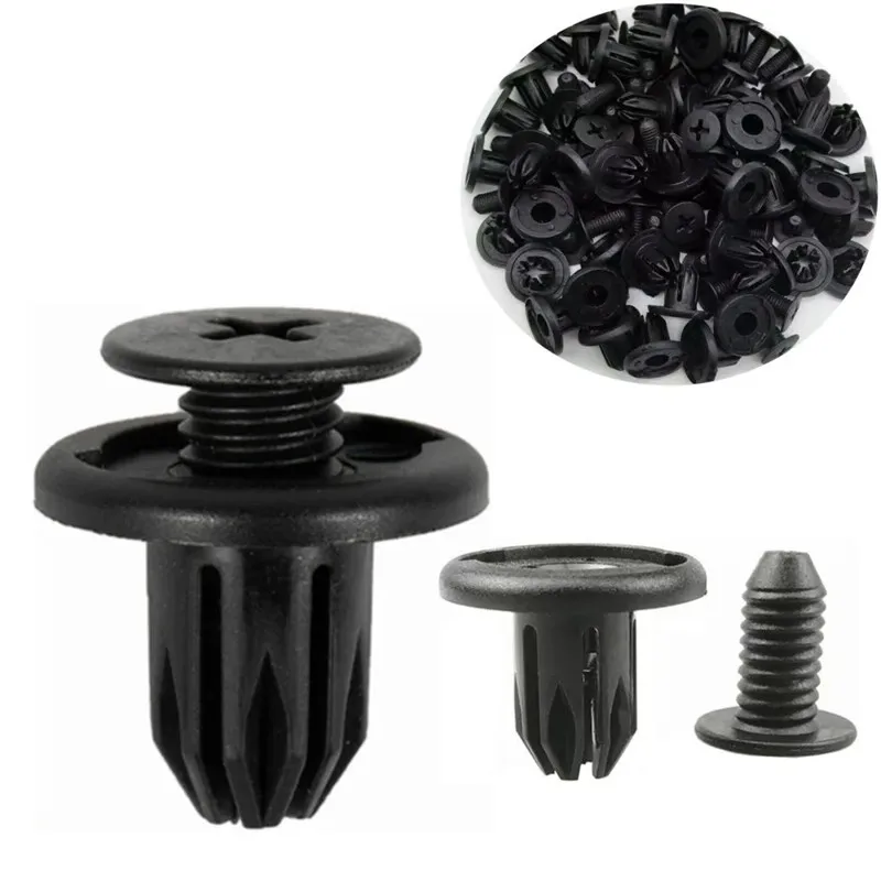 60Pcs 5mm 6mm 7mm 8mm 9mm 10mm Hole Car Bumper Rivet Fastener Auto Fender Trim Panel Screw Clips For Honda Nissan Toyota Hyundai
