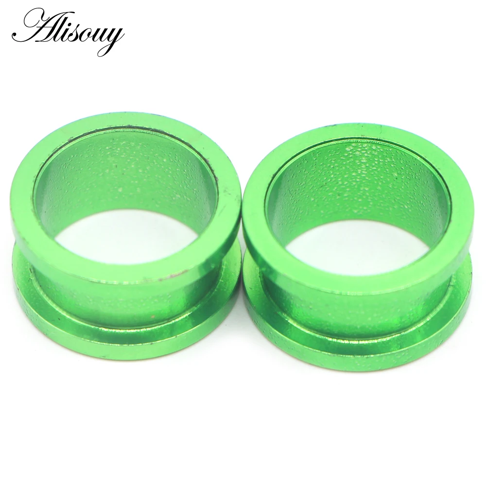 Alisouy 2pcs 1.2-30mm Stainless Steel Ear Tunnels Plugs Black Gold Color Expander Stretcher Ear Gauges Piercing Body Jewelry
