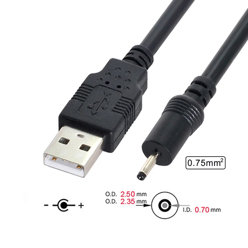 Black 90 Angle PC USB Male to 5V DC 3.5*1.35mm Connector Extension Power Cable Cord Adapter 5.5*2.1mm to USB Date Line 2.5*0.7mm