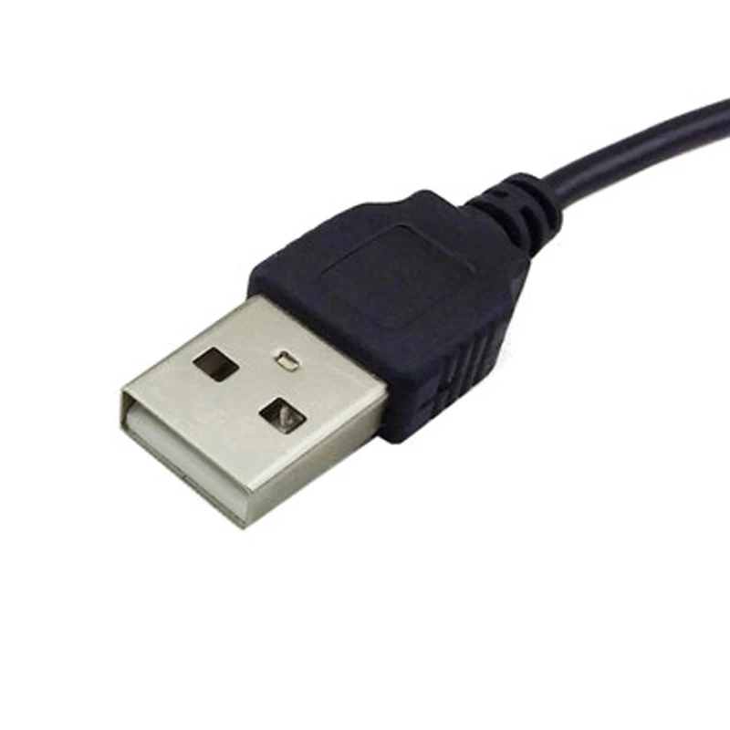 Black 90 Angle PC USB Male to 5V DC 3.5*1.35mm Connector Extension Power Cable Cord Adapter 5.5*2.1mm to USB Date Line 2.5*0.7mm