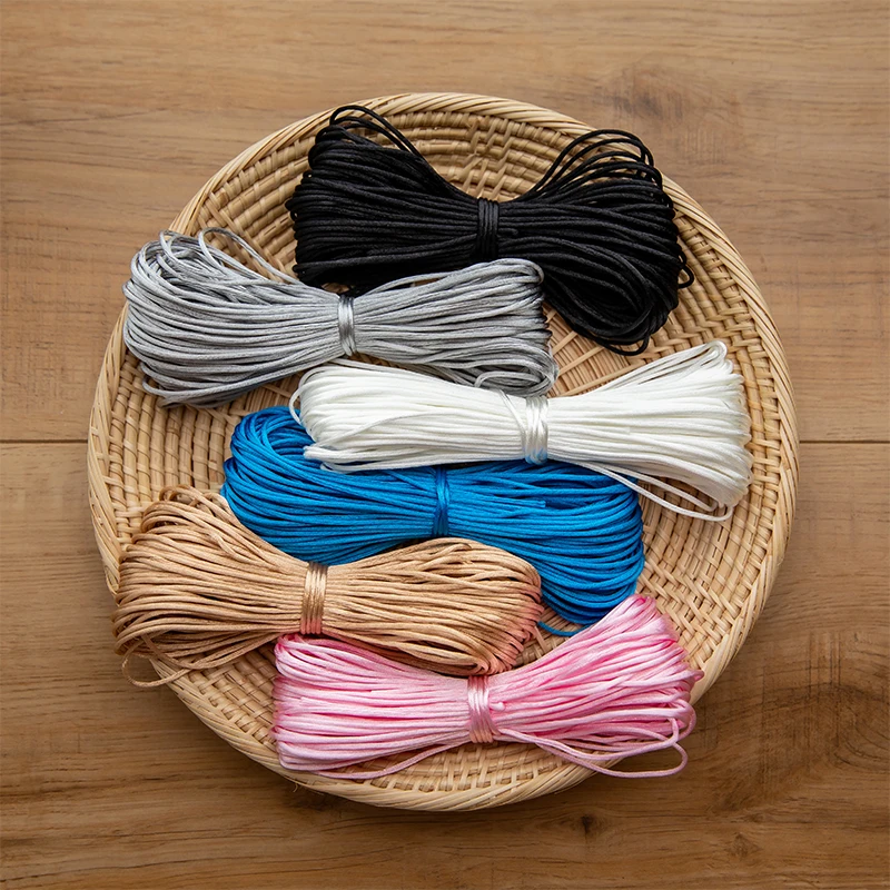 1pc 1mm 80m Satin Silk Rope Nylon Cord Colorful Baby Teether Accessories Teething Necklace Rattail Cord DIY Tool Toys Baby