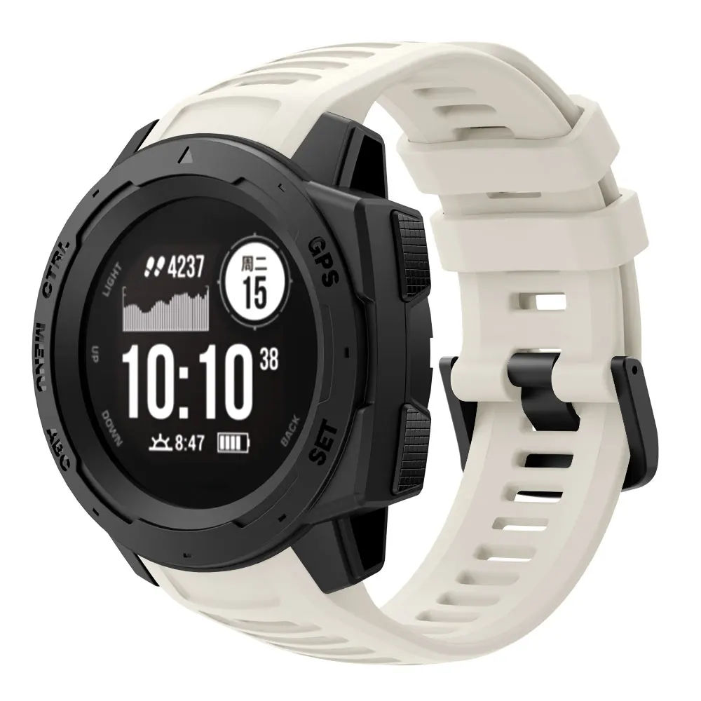 22mm Silicone Watch Strap Bracelet Watch Band For Garmin Instinct Smart Watch Sport Replacement Wirstband men's watches women's
