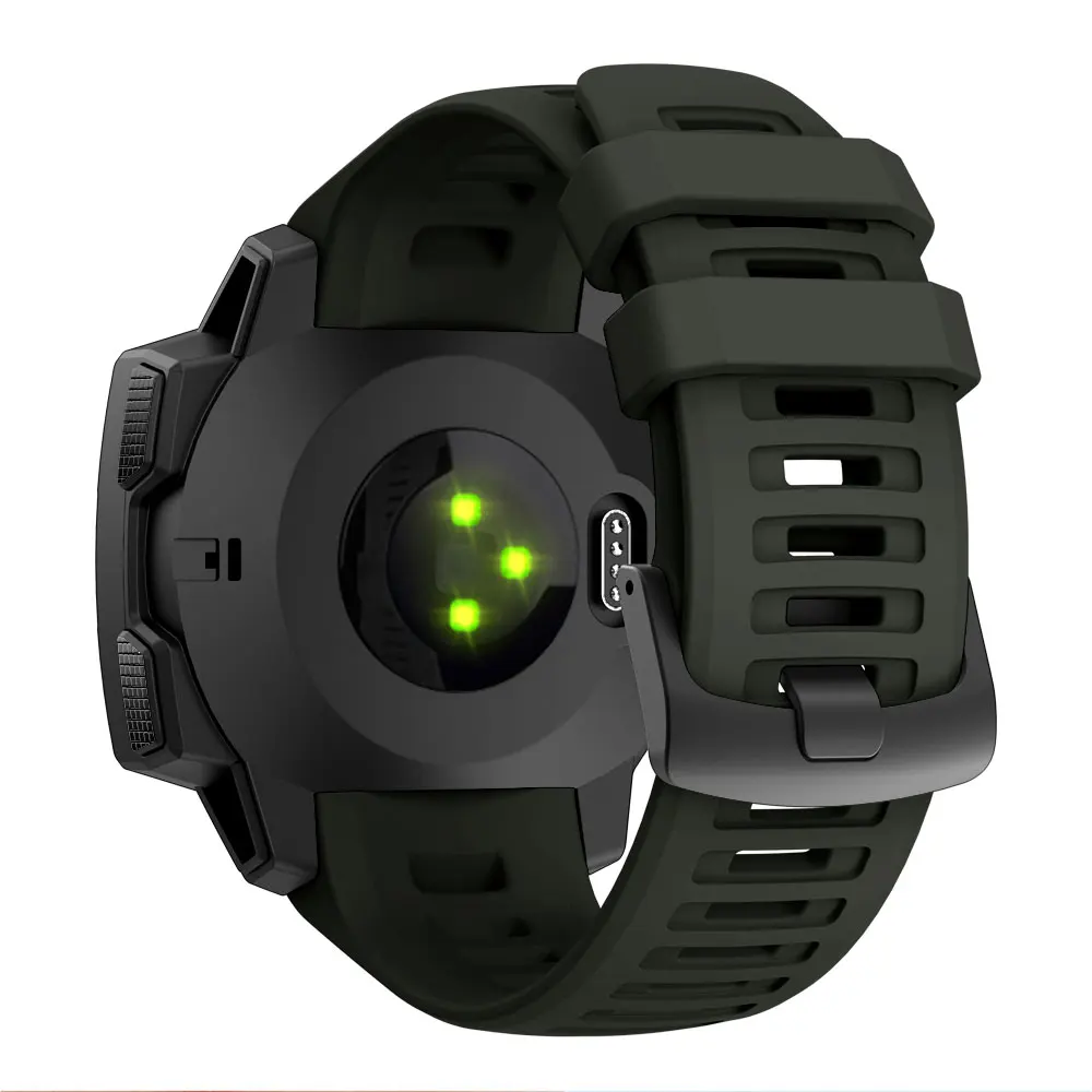 22mm Silicone Watch Strap Bracelet Watch Band For Garmin Instinct Smart Watch Sport Replacement Wirstband men's watches women's