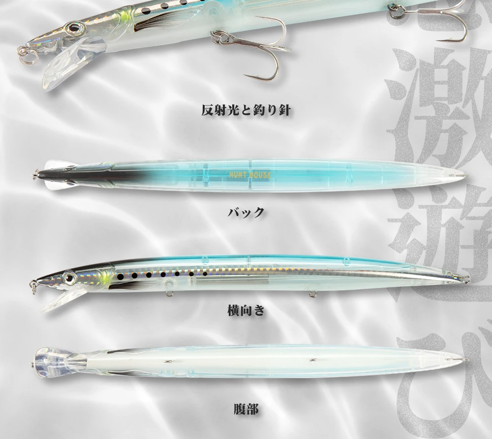 Hunthouse Sandeel Minnow Lures 143mm/14g 173mm/23g 208mm/33g Artificial Jerkbait Wobbler Long Casting Stickbait Trout Pesca Fish