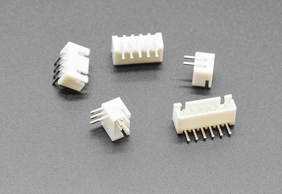 50PCS/Lot XH2.54 Right Angle Pin Header Connector 2P 3P 4P 5P 6P 2.54mm Pitch XH For PCB JST