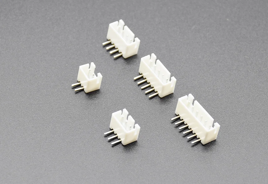 50PCS/Lot XH2.54 Right Angle Pin Header Connector 2P 3P 4P 5P 6P 2.54mm Pitch XH For PCB JST