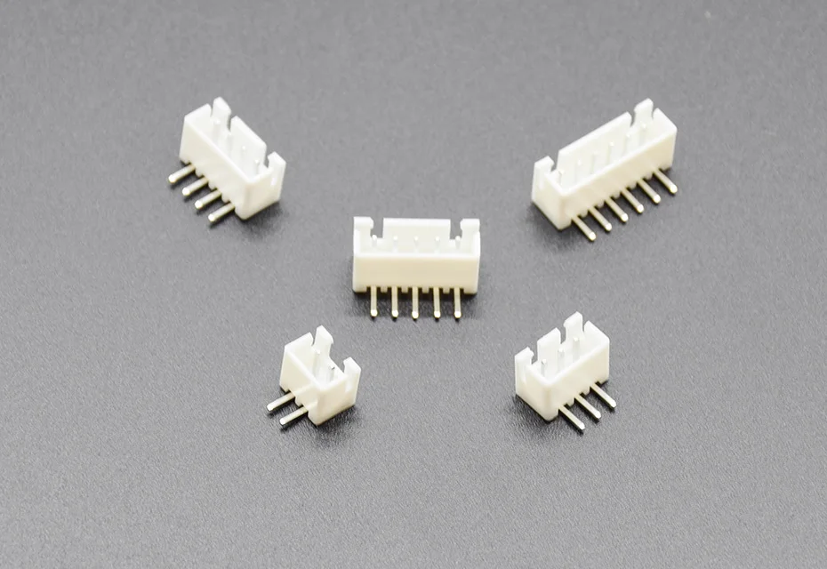 50PCS/Lot XH2.54 Right Angle Pin Header Connector 2P 3P 4P 5P 6P 2.54mm Pitch XH For PCB JST