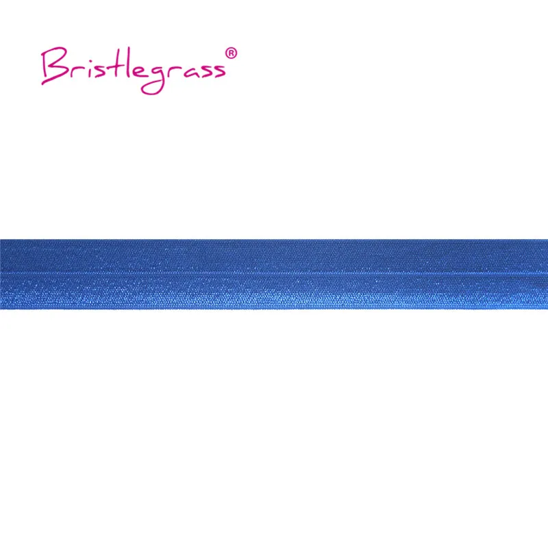 BRISTLEGRASS 2 5 10 Yard 1" 25mm Solid Shiny FOE Fold Over Elastics Spandex Satin Band Headband Underwear Dress Sewing Lace Trim