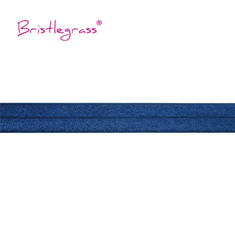 BRISTLEGRASS 2 5 10 Yard 1" 25mm Solid Shiny FOE Fold Over Elastics Spandex Satin Band Headband Underwear Dress Sewing Lace Trim