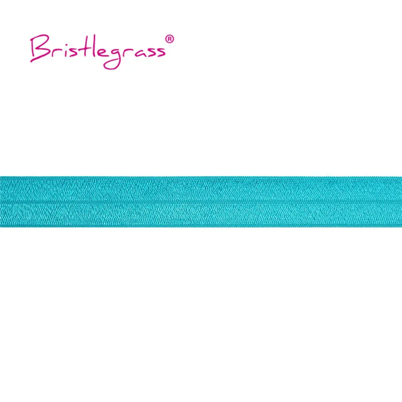 BRISTLEGRASS 2 5 10 Yard 1" 25mm Solid Shiny FOE Fold Over Elastics Spandex Satin Band Headband Underwear Dress Sewing Lace Trim