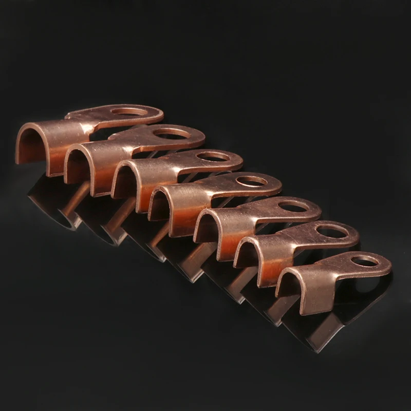 Copper Battery Cable Connector Terminal Open Lugs Wire Terminals Crimp Splice OT Type 3A 5A 10A 20A 30A 40A 50A 60A 80A