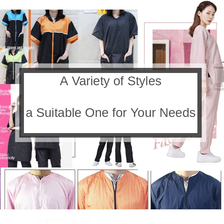 Waterproof Work Clothe Pet Groomer Uniforms Pet Dog Grooming Clothing Non Stick Hair Pet Shop Smock Pet Cleaning Care Workwear