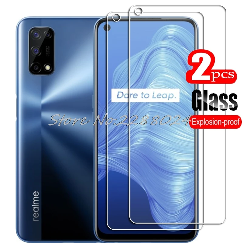 2PCS FOR Realme 7 5G High HD Tempered Glass Protective On OPPO Realme7 RMX2111 Phone Screen Protector Film