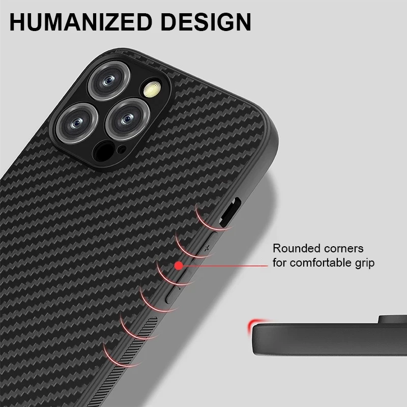 New For Apple iphone 16 13 12 11 14 15 17 Pro Max 16E MINI 14 15 16PLUS Ultra-thin Soft TPU Carbon Fiber protect Back Cover Case