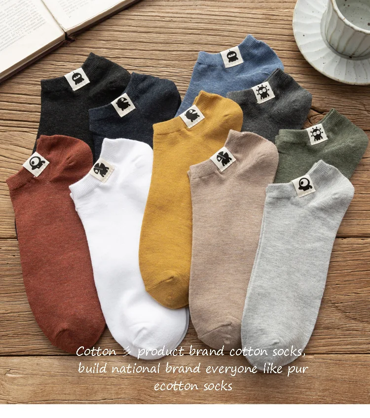 Large Size Men Socks Summer Breathable Ankle Socks Short Cute Happy Calcetines Deodorize Low Cut Bigfoot Male 44 45 46 EU 42-48