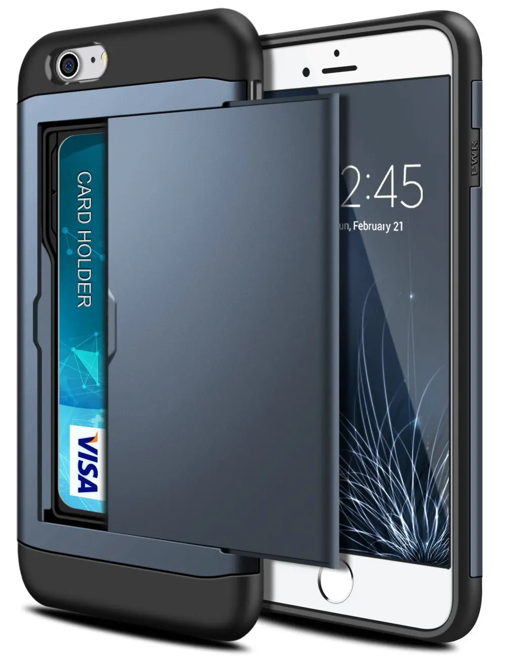 For iPhone SE 2020 Case SE2 Wallet Case Card Slot Holder Dual Layer Hard Cover For iPhone SE 2 2020 4.7 inch A2275 A2296 A2298