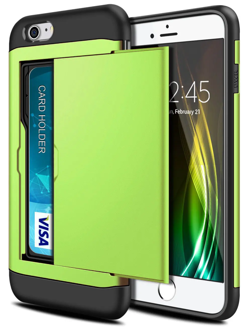 For iPhone SE 2020 Case SE2 Wallet Case Card Slot Holder Dual Layer Hard Cover For iPhone SE 2 2020 4.7 inch A2275 A2296 A2298
