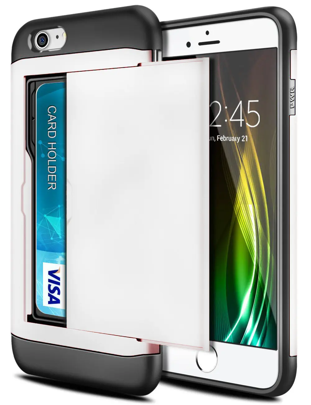 For iPhone SE 2020 Case SE2 Wallet Case Card Slot Holder Dual Layer Hard Cover For iPhone SE 2 2020 4.7 inch A2275 A2296 A2298
