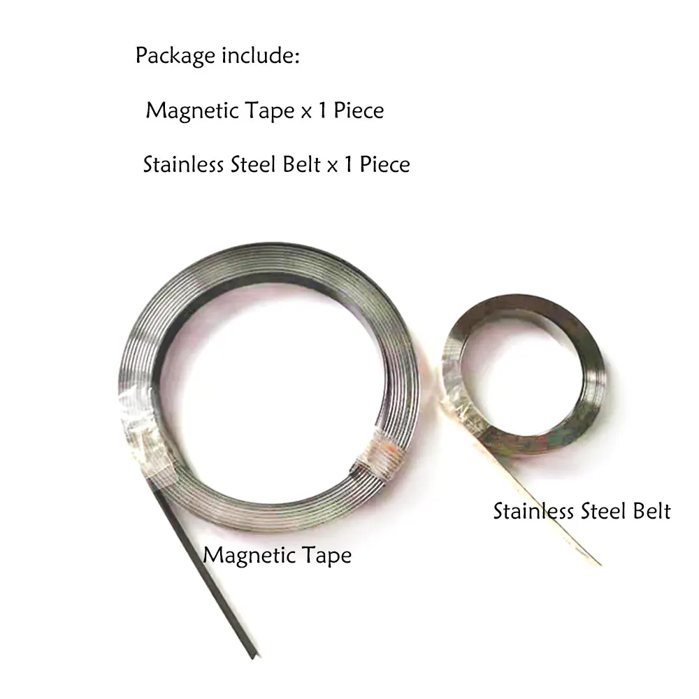 TR10 1+1mm High Accuracy Magnetic Tape Pole Length 1mm Strip Size 10*1.5mm for Magnet Sensor Lathe Woodworking Stone